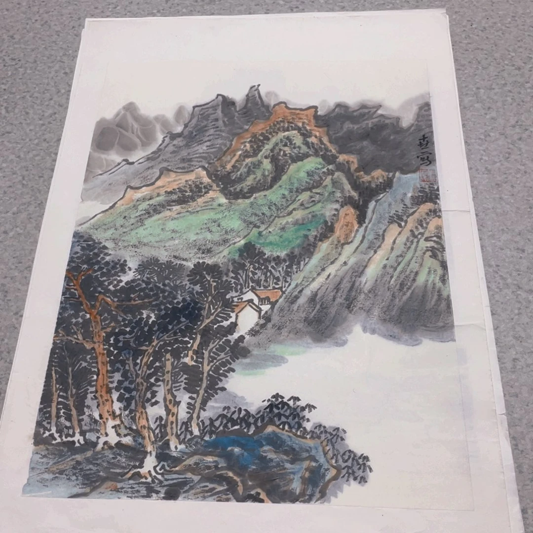 国画1.4平尺国画作品