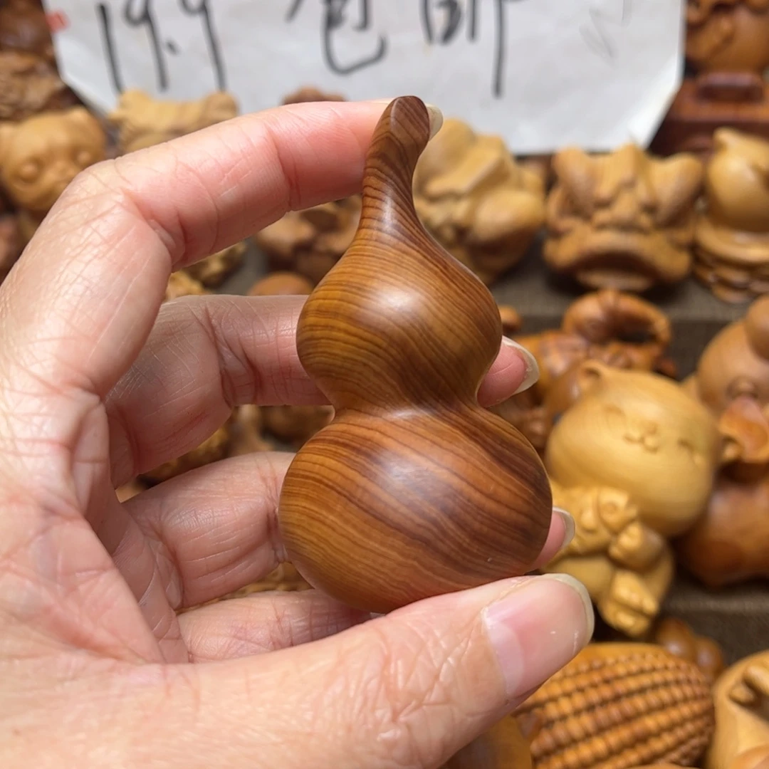 曾***鱼柏木把件葫芦崖柏