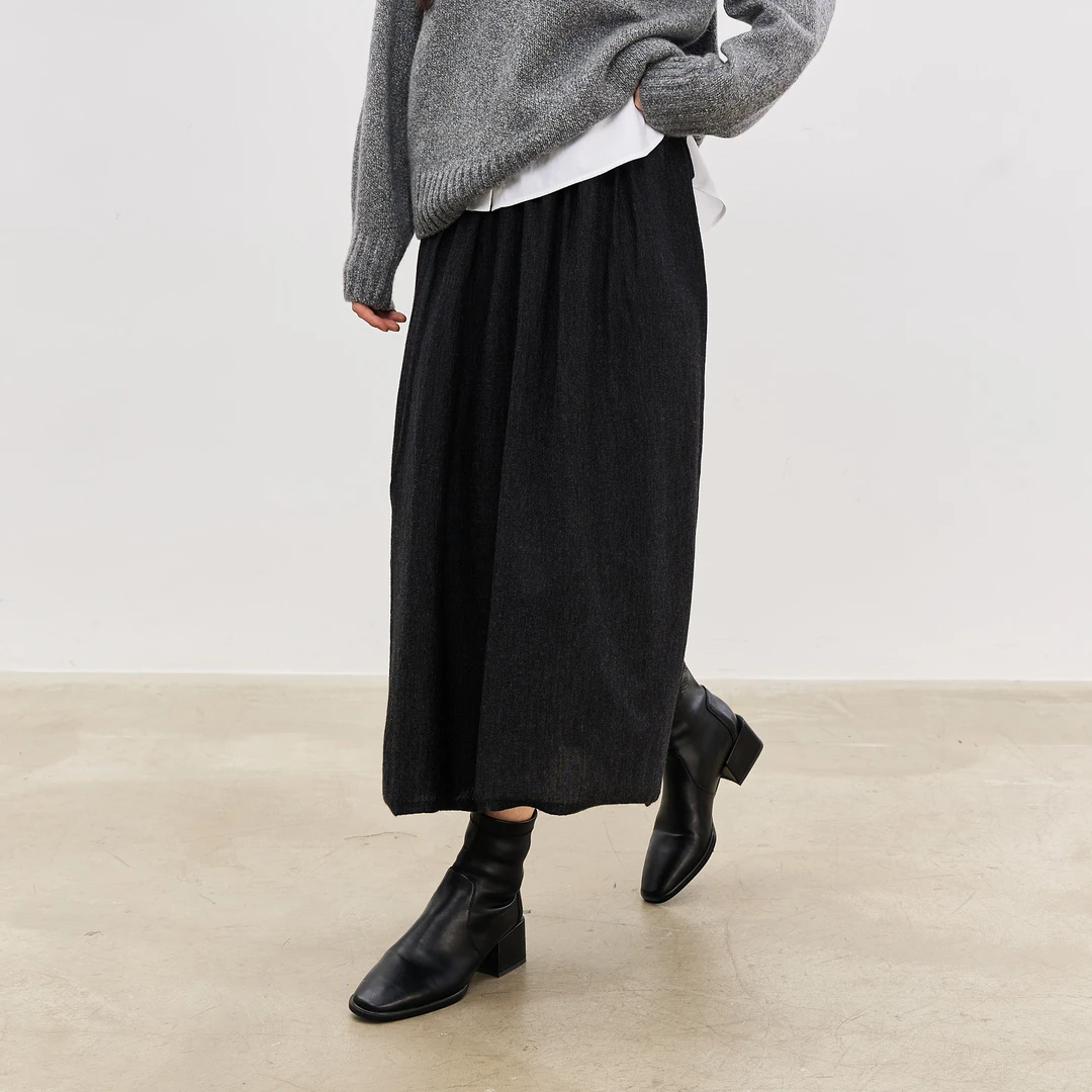 【双十二专享】纯山羊绒短裙2025高级感半裙7466