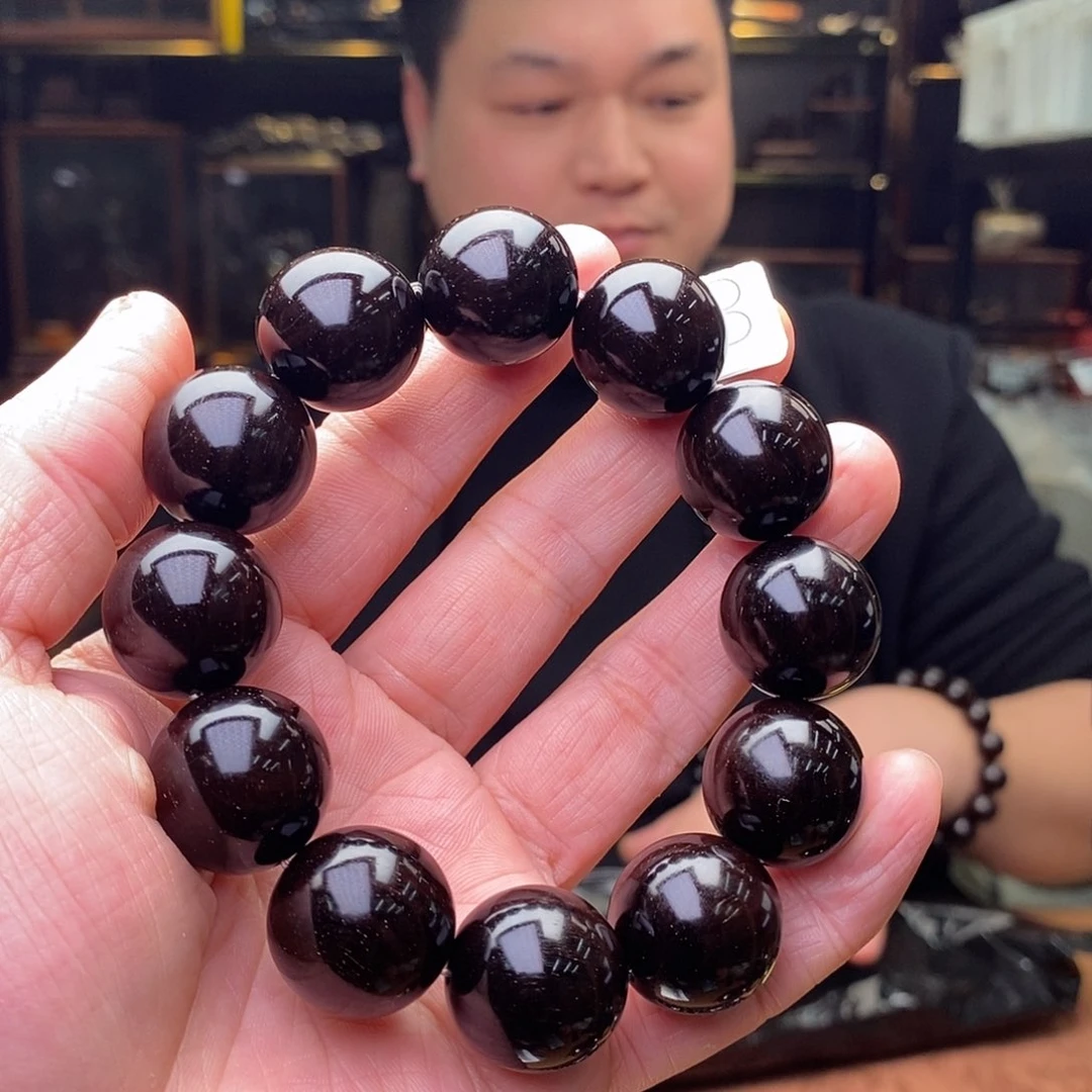 檀香紫檀（小叶紫檀）手串/手链黑*人67克