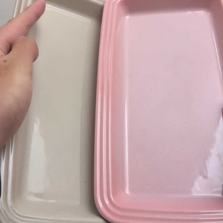福利微瑕2个长鱼盘