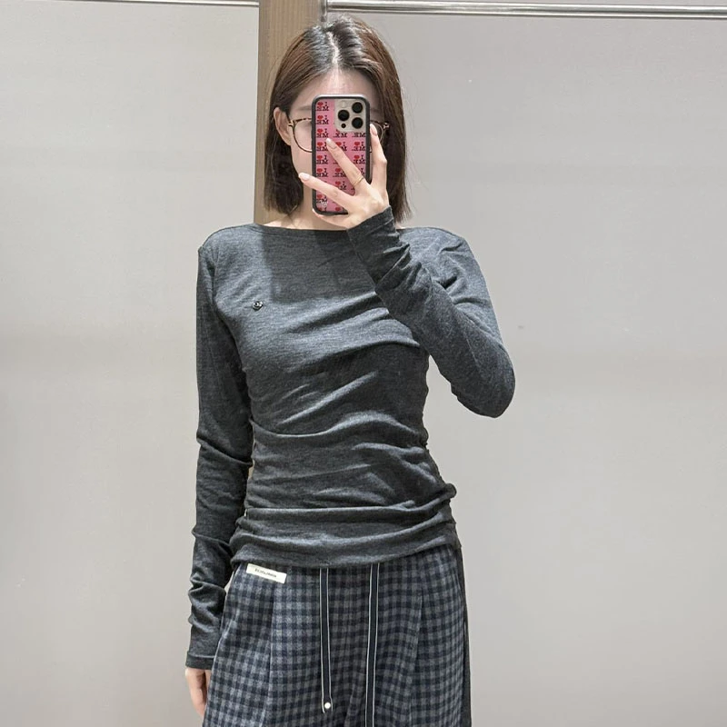 【现货】AVVENN 设计师品牌26早春新品纯色系带T恤