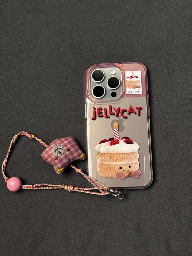 蛋糕表情适用苹果16/15手机壳iphone13pro12女14小米oppo华为vivo