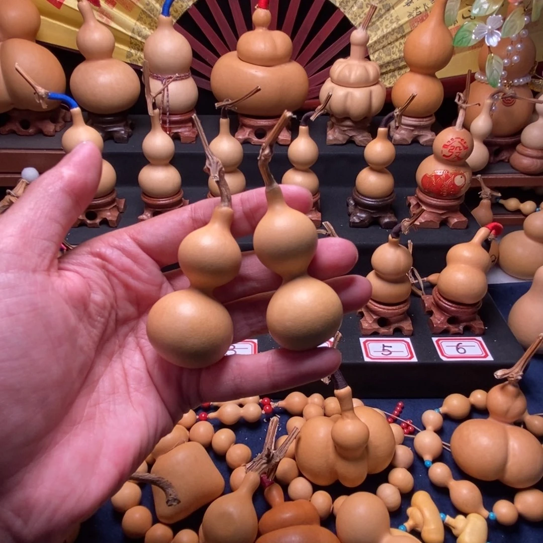 自***花手把件盘玩小葫芦