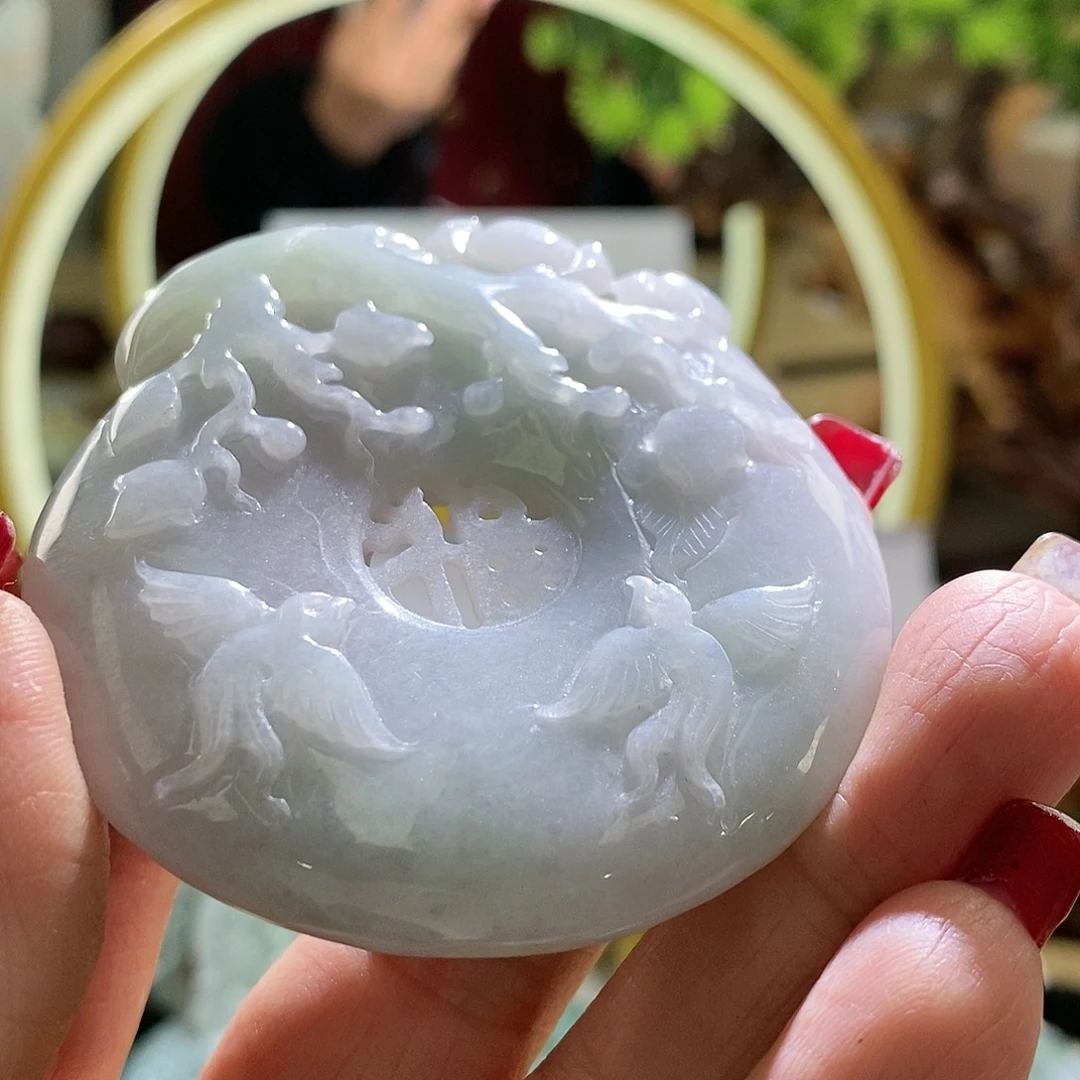 【闪购商品】翡翠颈饰未镶嵌喜上眉梢