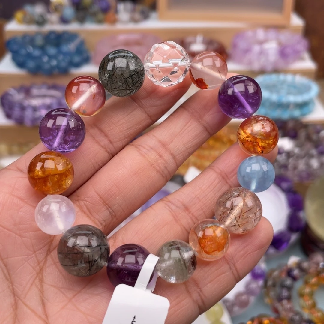 水晶未镶嵌手链多宝