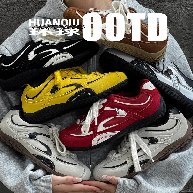 环球小众原创内增高板鞋男款2025新款秋季男鞋复古百搭休闲德训鞋