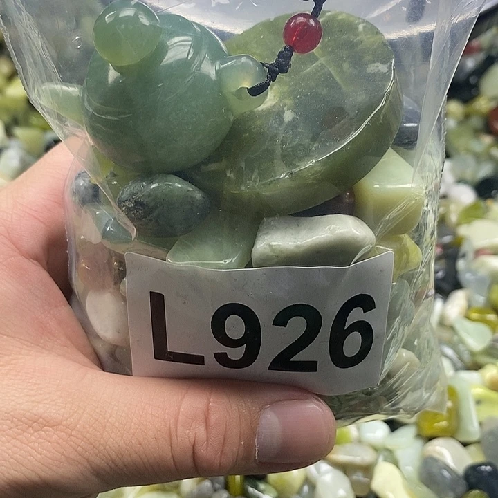 岫玉鱼缸石未镶嵌