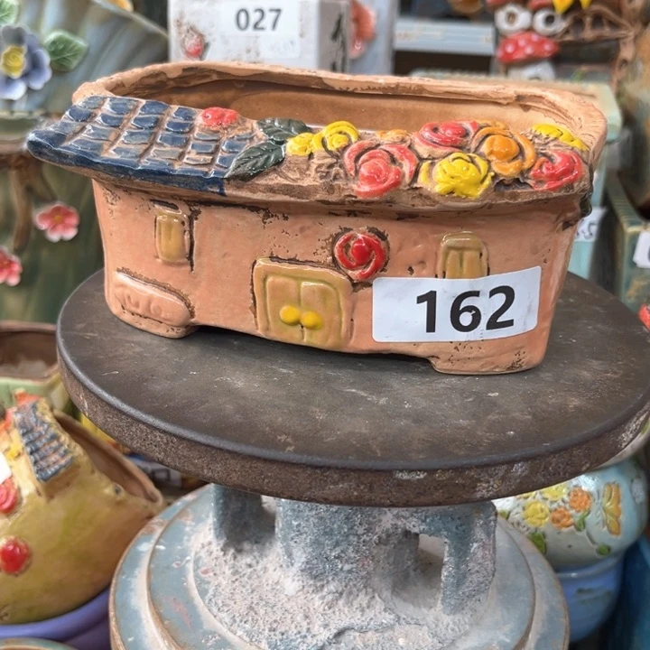 紫砂花盆粗陶材质多肉花盆