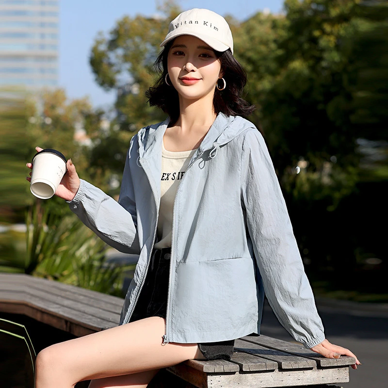 5066轻薄防晒衣女2025新款夏季薄款棒球服休闲宽松洋气妈妈防晒服