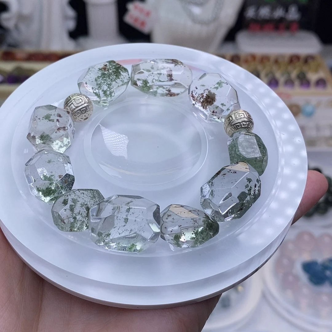 云***鸣水晶手链未镶嵌天然水晶定制打孔不退换