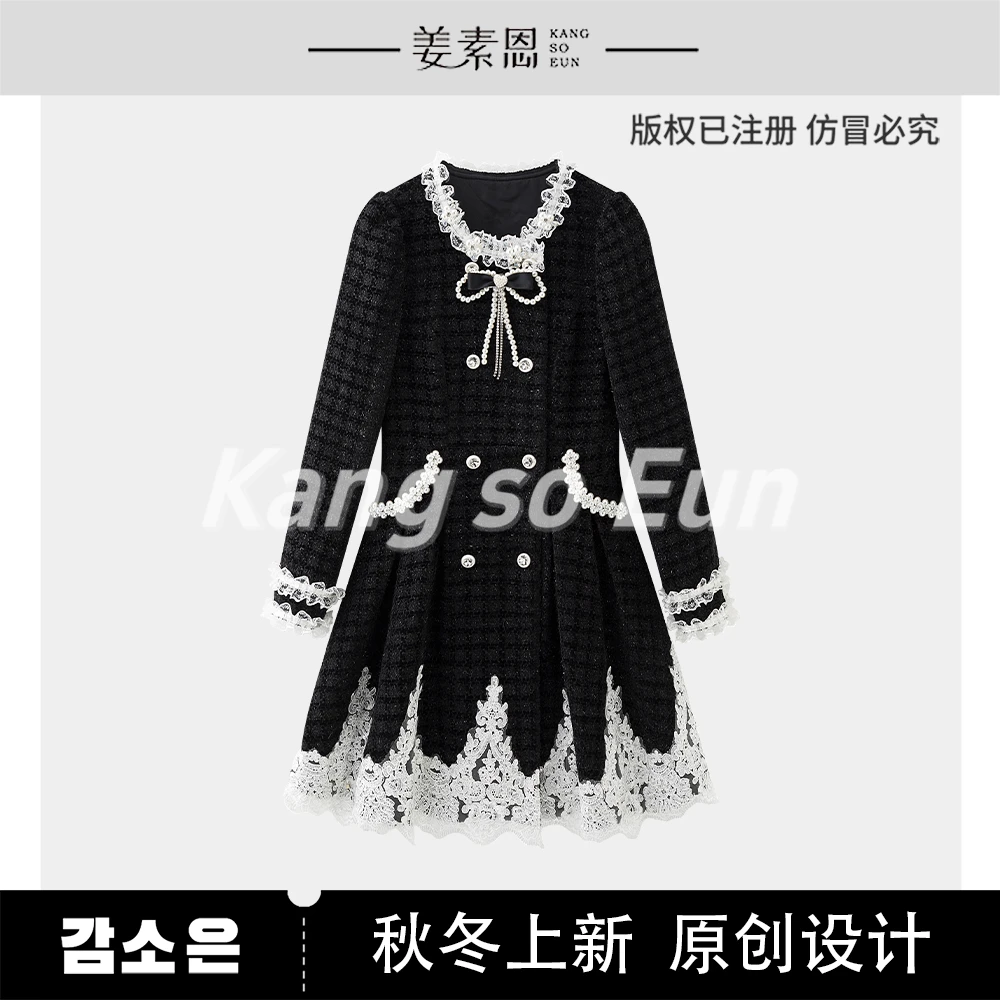 【高高甄选】【午夜巴黎】时尚轻奢设计感连衣裙GY24DT121142