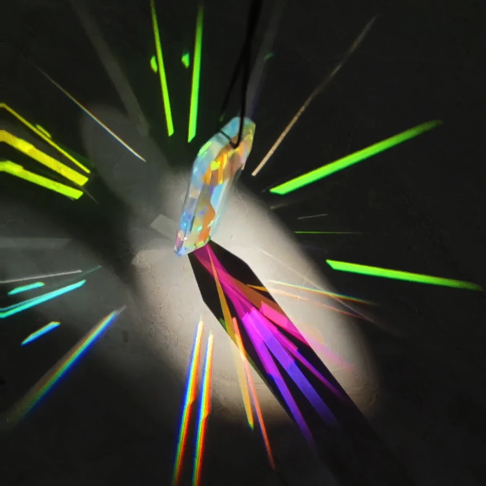 太阳捕手挂件窗户风铃水晶棱镜光影阳光卧室装饰彩虹挂饰空中吊饰