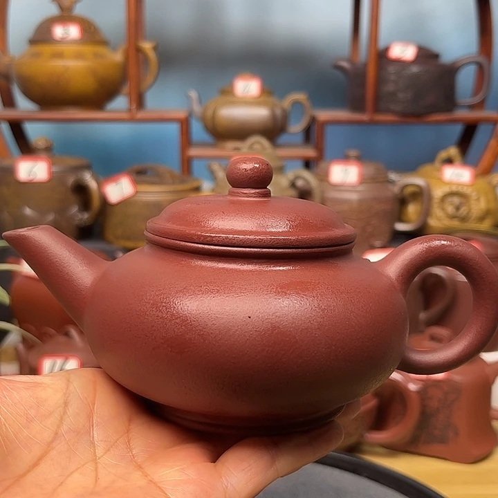 紫砂茶壶微瑕不带证书礼盒300cc