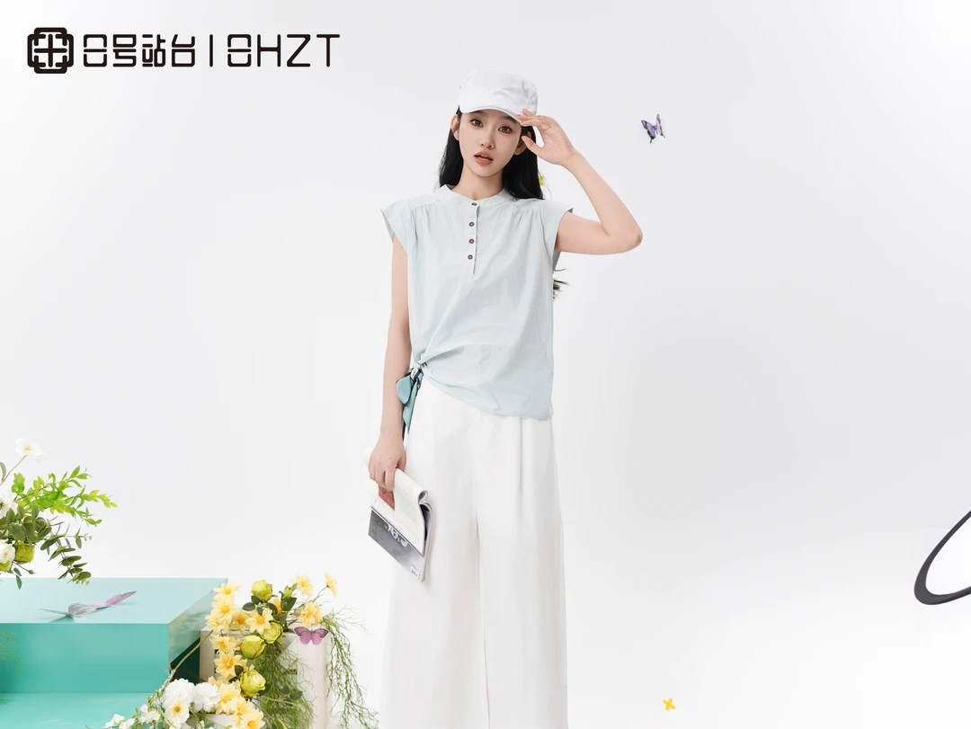 8号站台实体夏季新品852T03两件套套装裤