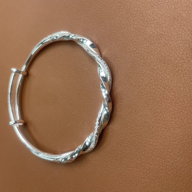 YZ026莫比乌斯手环 银色精品手镯 无礼盒