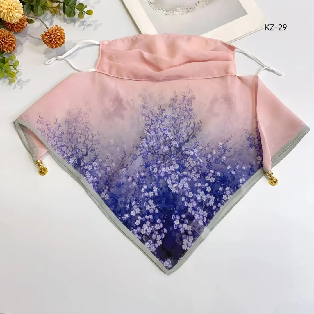 磁吸扣面纱口罩春夏防晒防风夏季