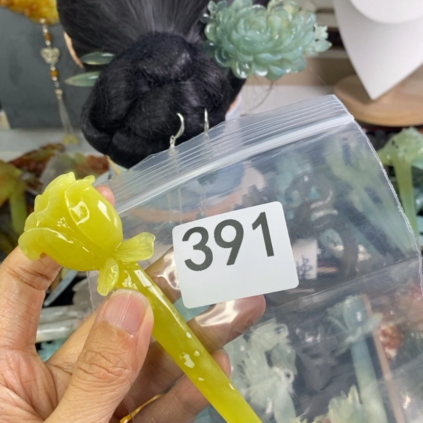 【闪购商品】岫玉发饰未镶嵌?*初