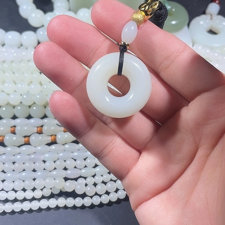 吊坠(不含链)未镶嵌和田玉甜甜圈