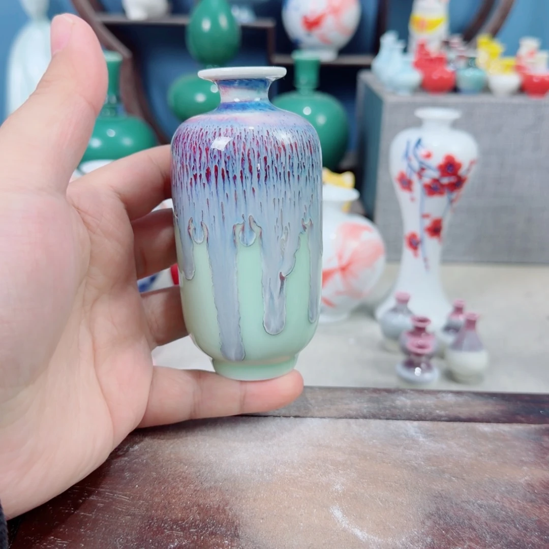 陶瓷手工小花器摆件