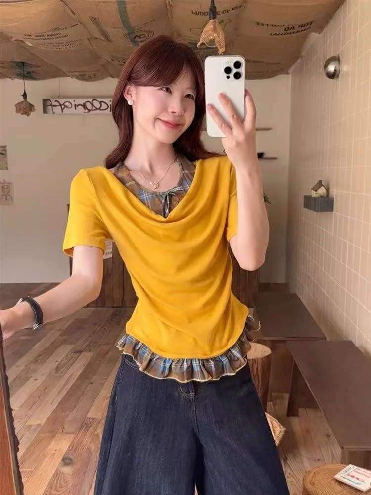 【发发定制】001-200编码微胖大码mm上衣新款女装纯欲显瘦女甜妹