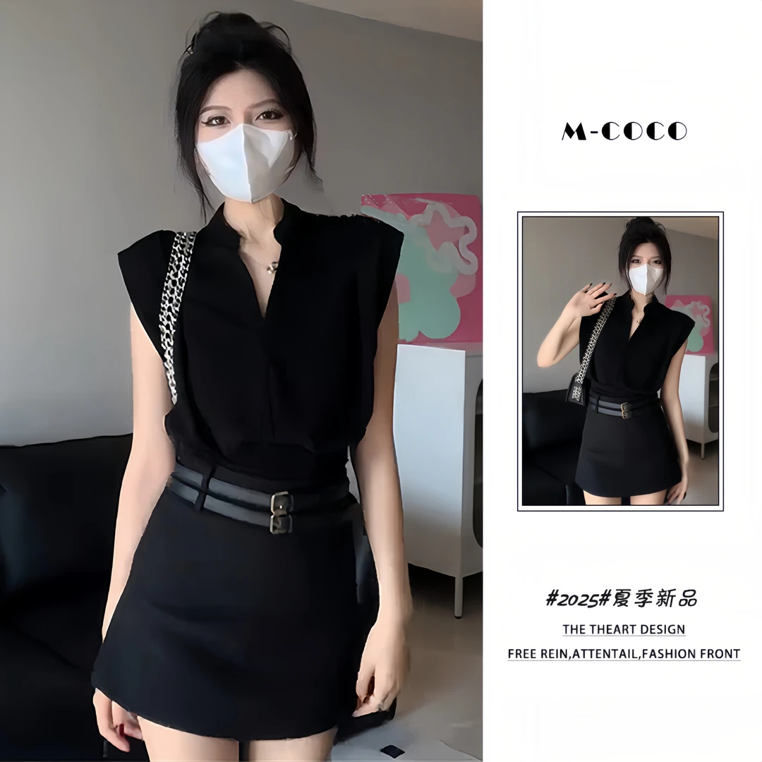 夏季气质小众设计独特绝美上衣套装女名媛轻奢轻熟风半身裙一整套