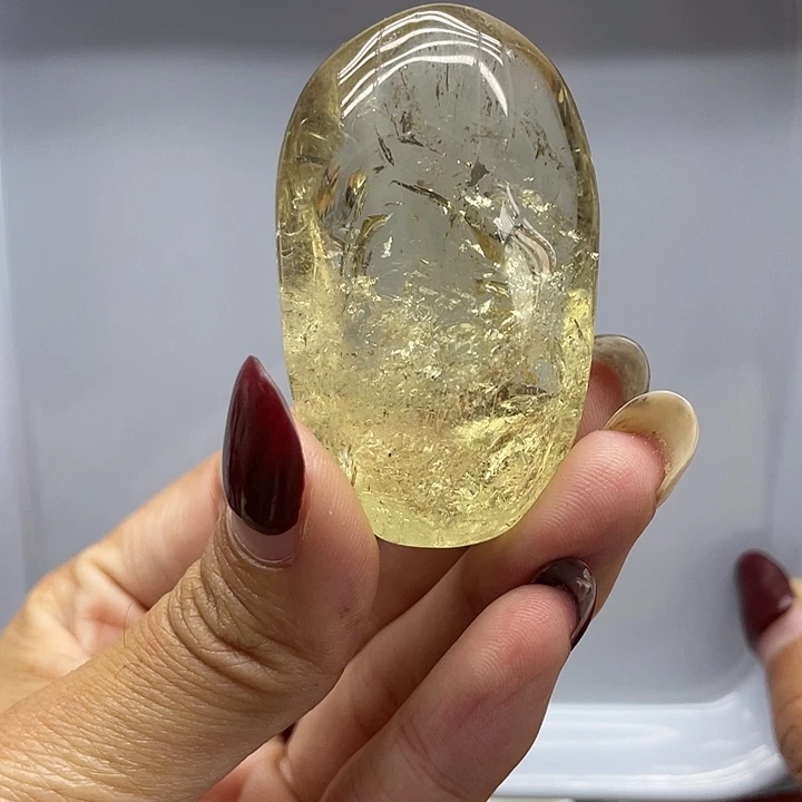 未镶嵌珠宝半成品水晶54黄水晶把玩长5.1宽3.1厚2.1