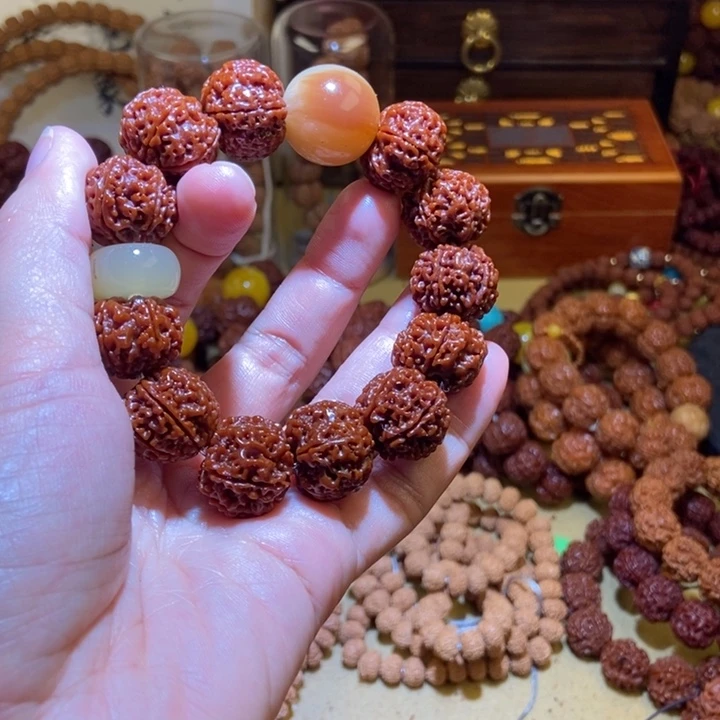 吊坠金刚菩提186玉化羊角➕平安扣