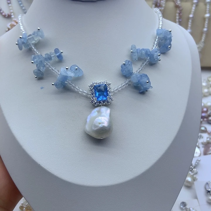 颈饰未镶嵌淡水珍珠