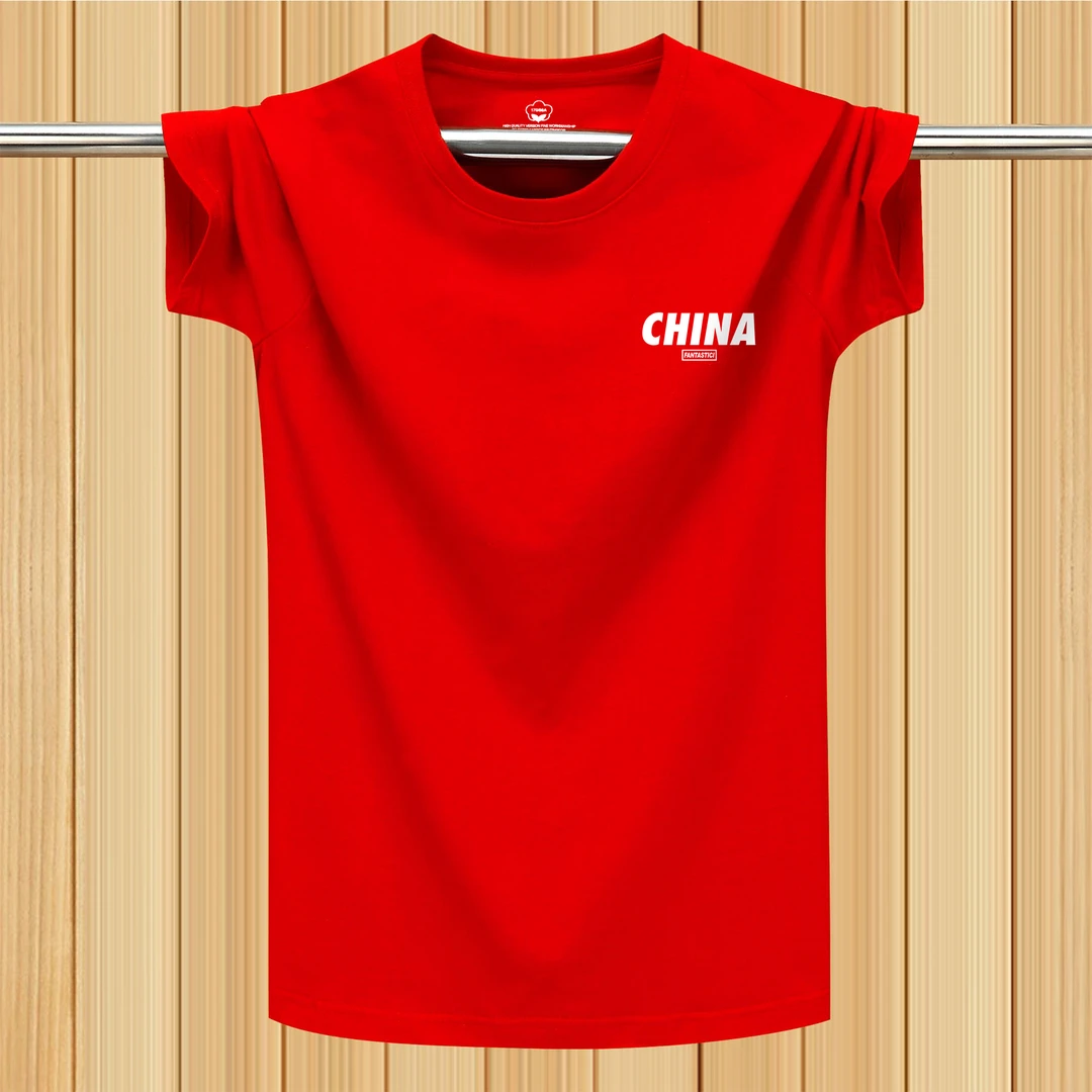 短袖t恤夏季男士宽松休闲大码圆领半袖汗衫创意纯棉打底衫百搭潮