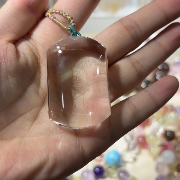 未镶嵌手链水晶白水晶无事牌