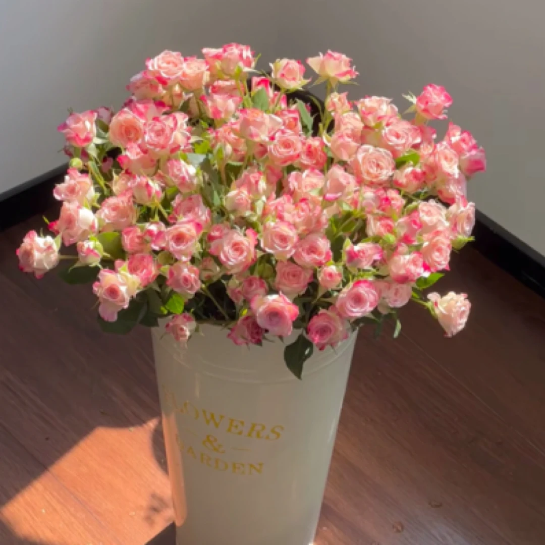 多头玫瑰折射家居瓶插花