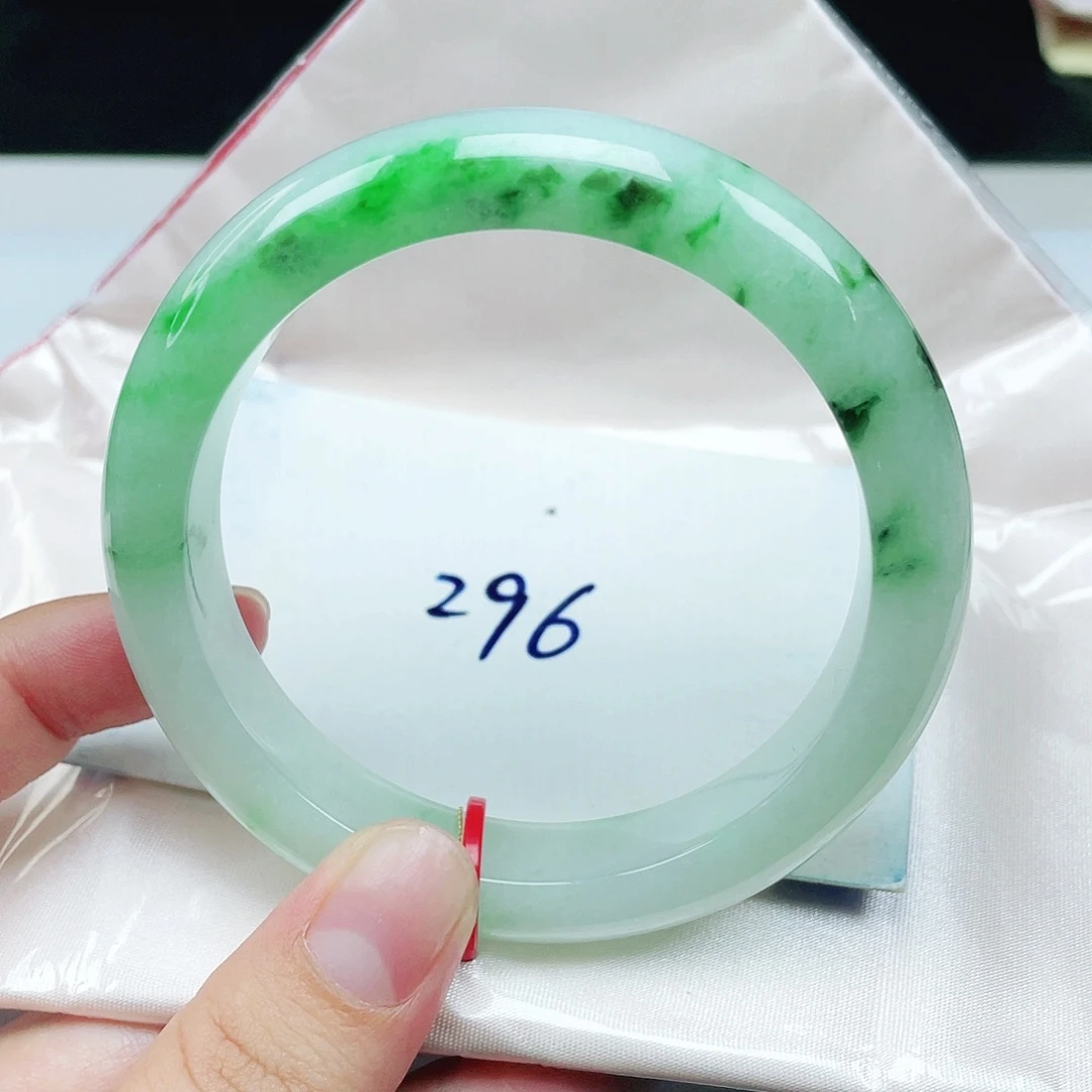 翡翠未镶嵌手镯正圈57.8