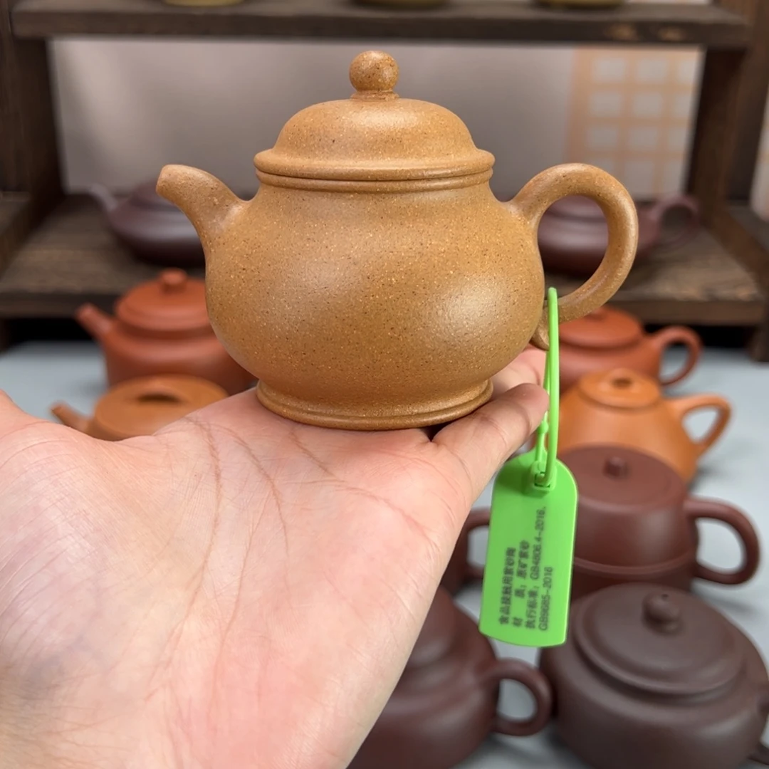 紫砂茶杯黄金段潘壶150cc微瑕