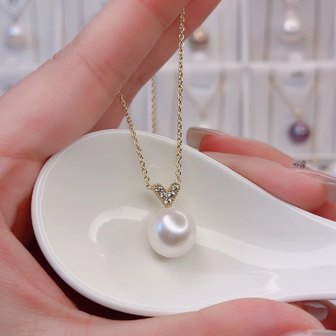 未镶嵌淡水珍珠吊坠(赠链)