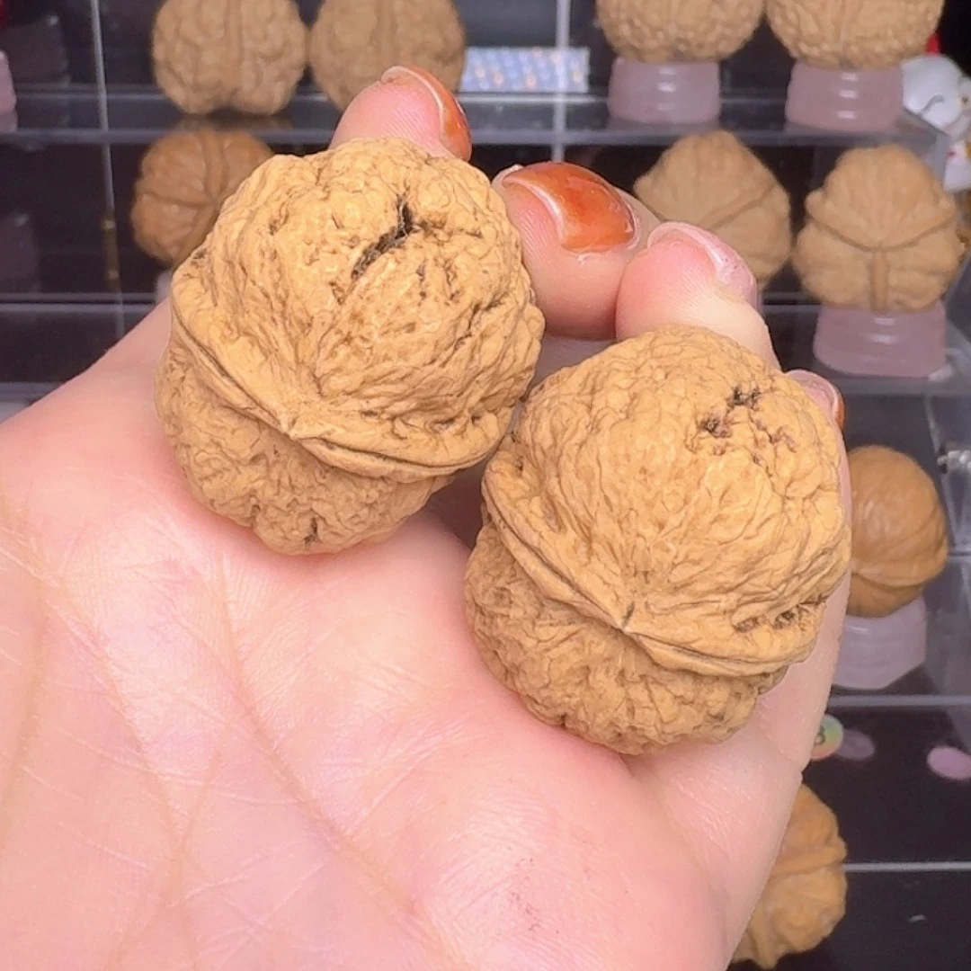 把件文玩核桃65号车姜黄蛙