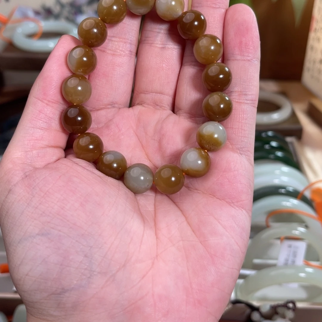 米***奇未镶嵌手串和田玉