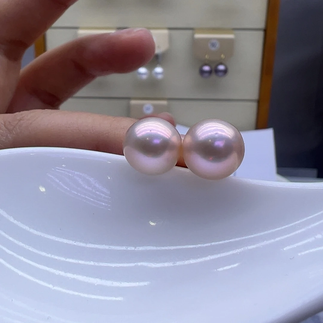 耳饰淡水珍珠银S925镶嵌