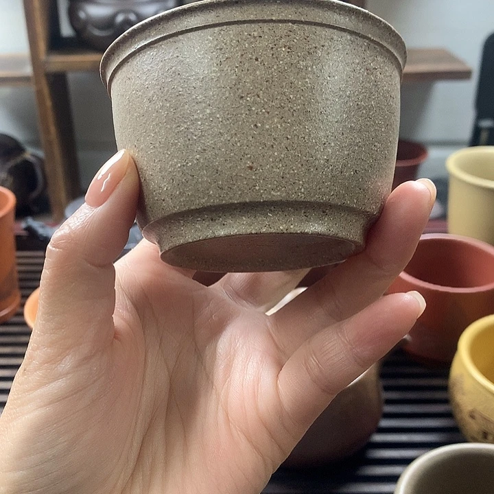 紫砂茶杯五才段主人杯130c