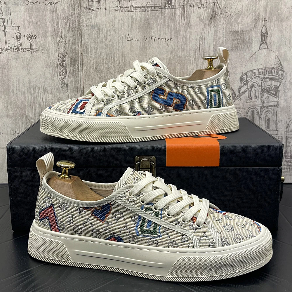 男士板鞋帆布鞋子夏季2025新款网红爆款高级感轻奢休闲时尚潮鞋子