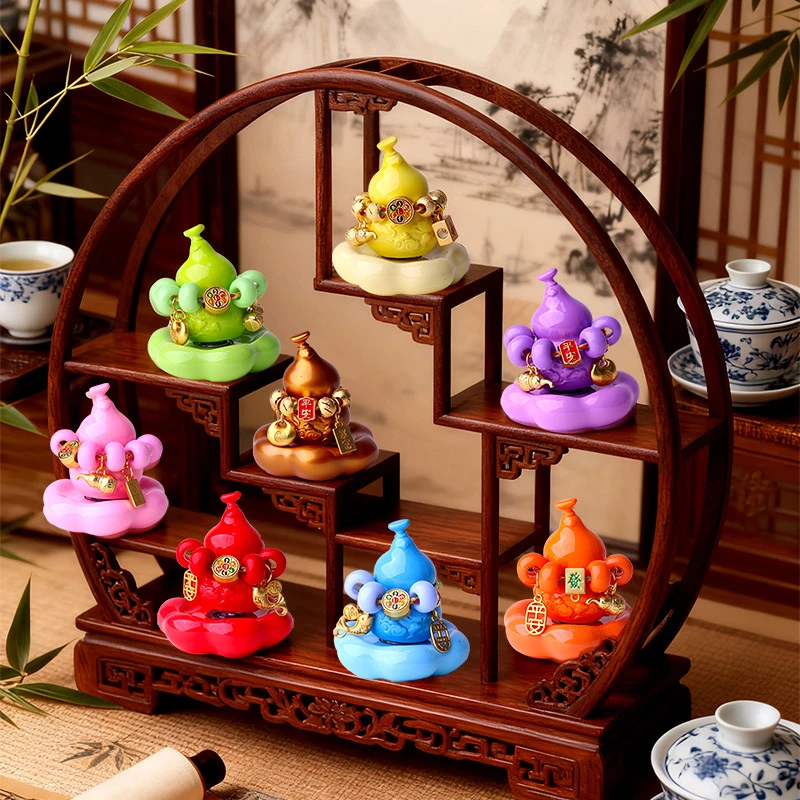 【新品代拆】彩葫纳福盲盒礼物福禄葫芦桌面装饰摆件新年喜庆