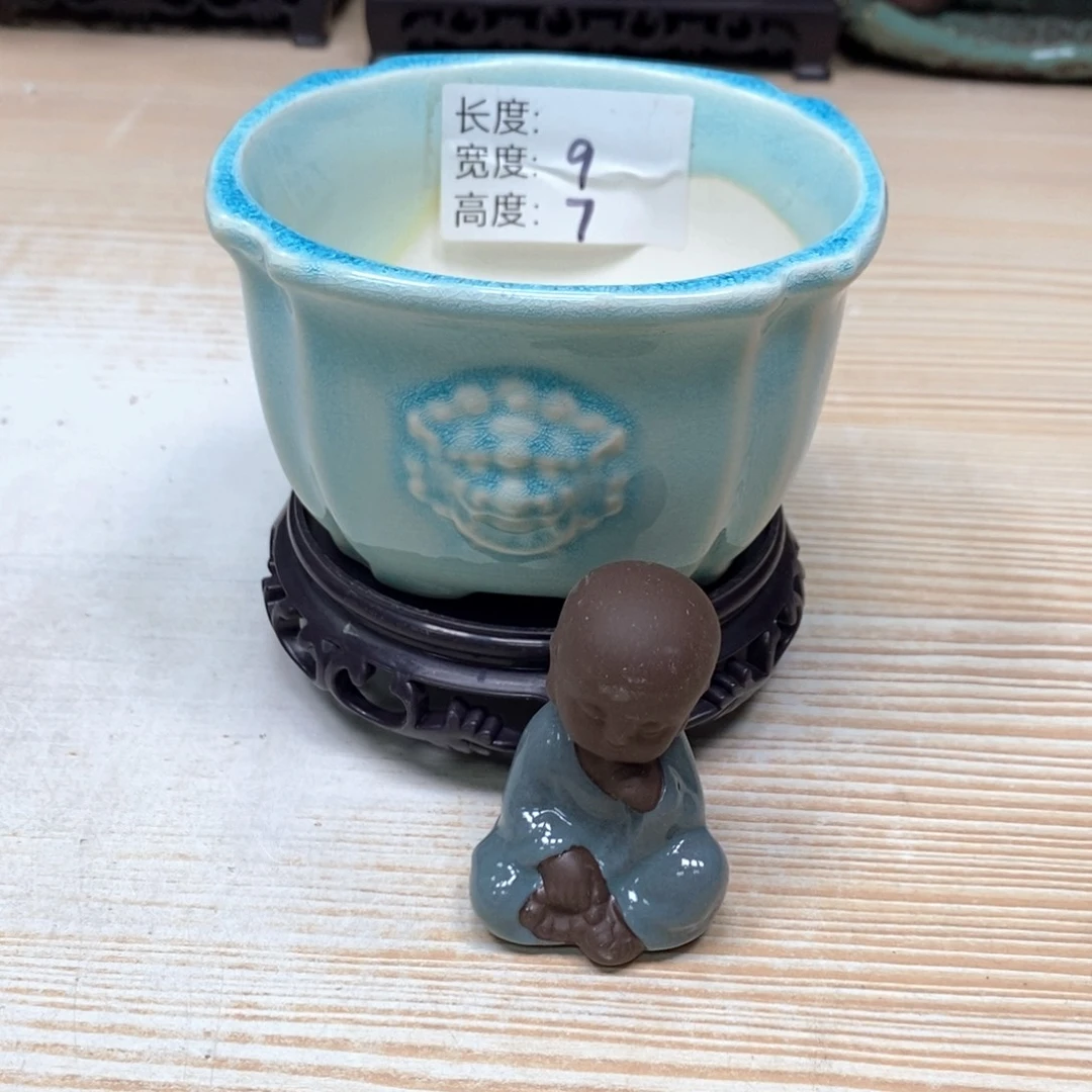 紫砂花盆陶瓷艺术花盆陶瓷