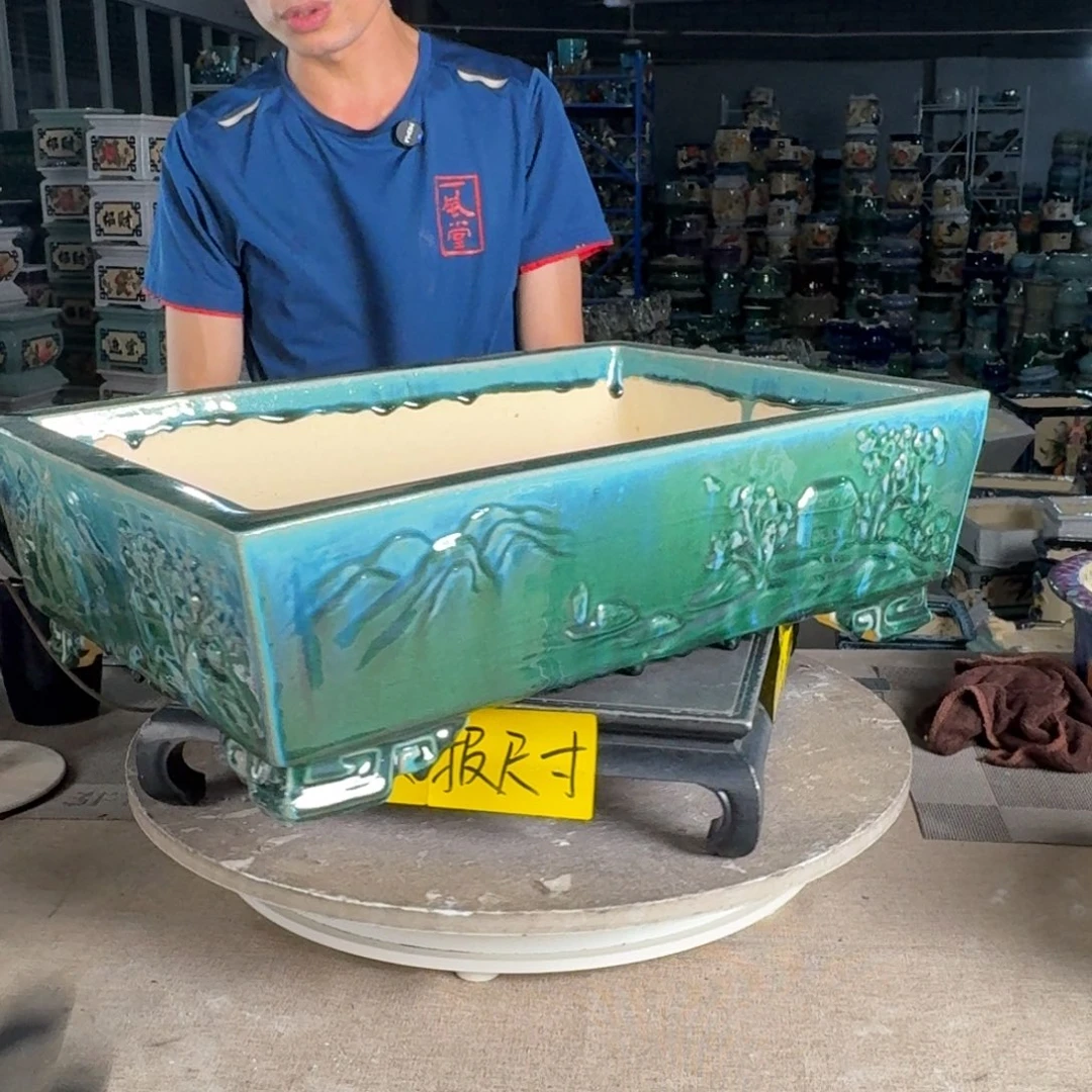 一风堂石湾花盆 内43*28*10