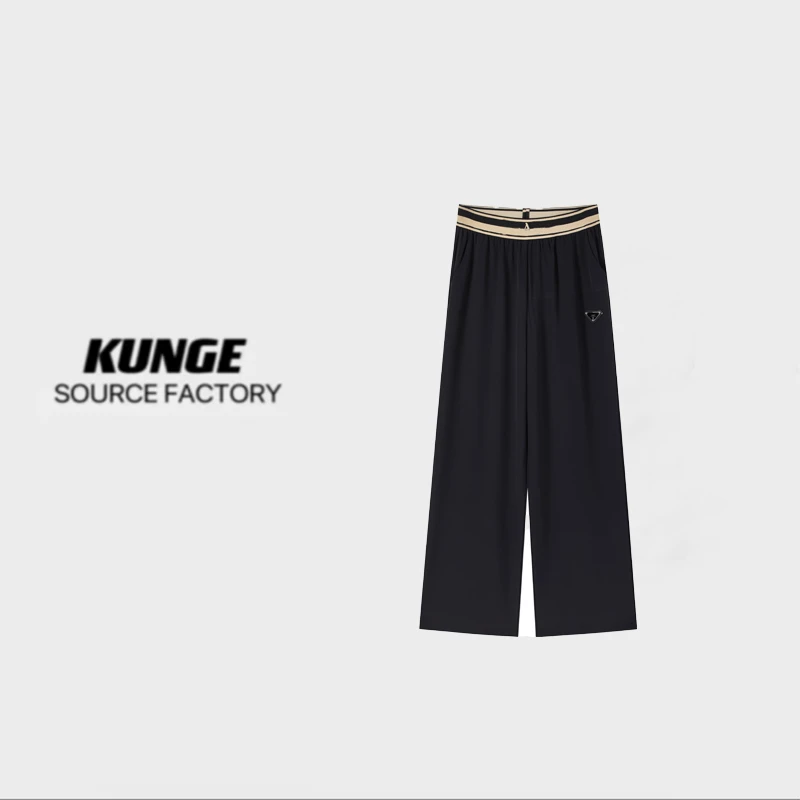 KUNGE-2025春夏新品字母logo织带休闲西裤-2005