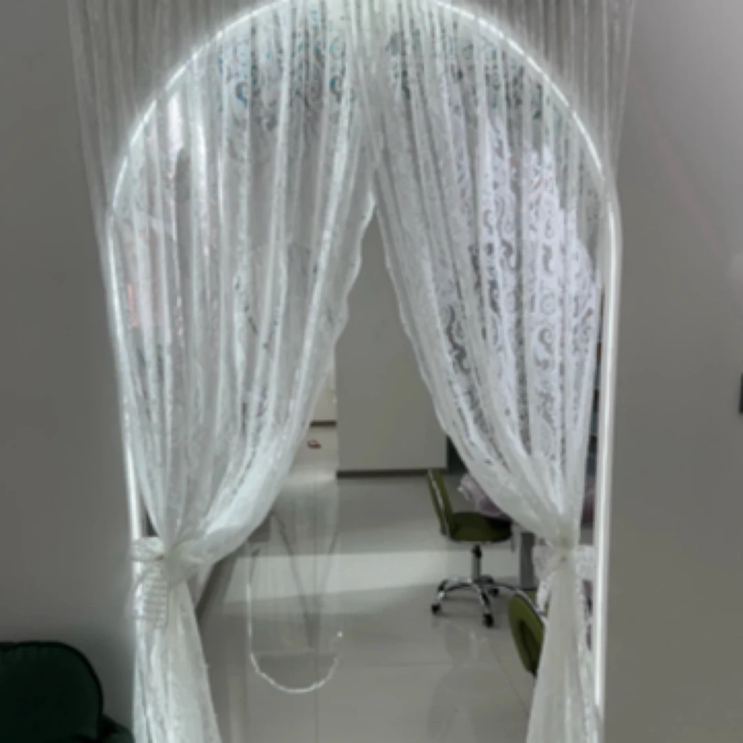 法式复古蕾丝窗帘精致飘窗内开窗隔断帘