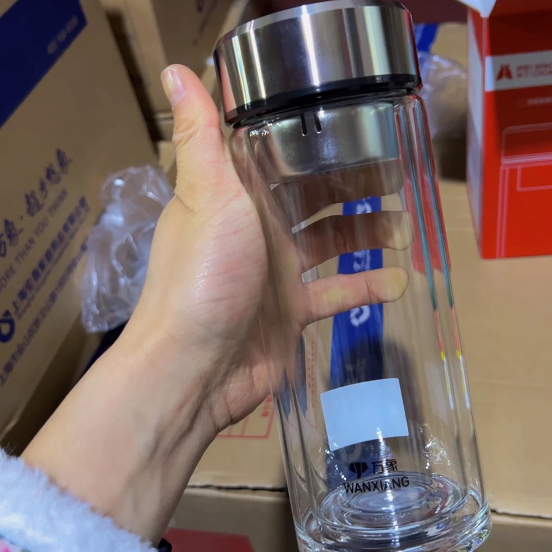 V929双层玻璃杯430➕杯套