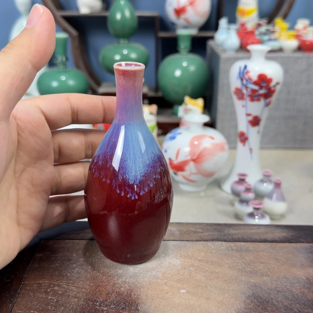 陶瓷手工小花器摆件