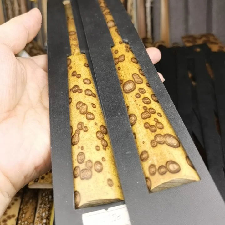 扇子腊底螺纹花梅鹿扇子料