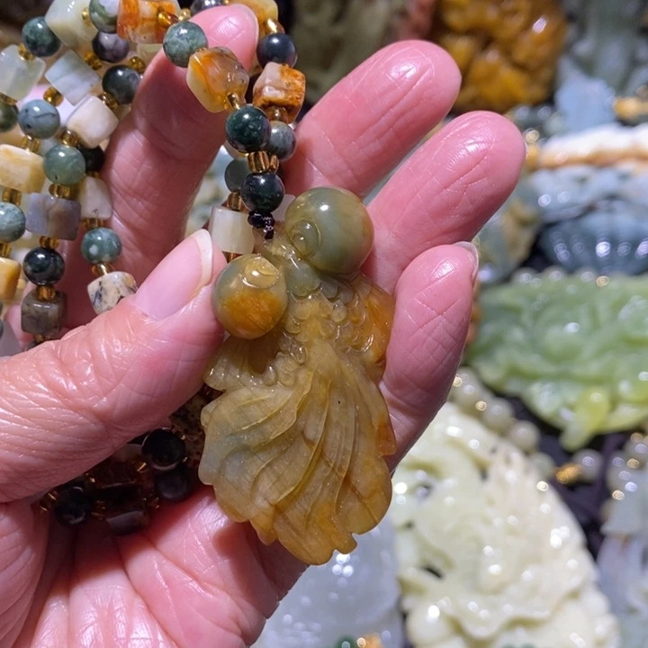 岫玉岫玉吊坠未镶嵌