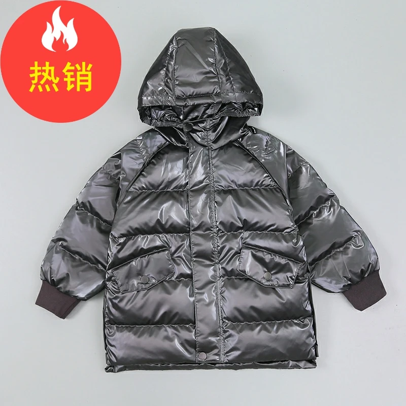 品牌儿童羽绒服2023冬季短款白鸭绒男童小童加厚外套冬XBR37658